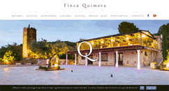 Desktop Screenshot of fincaquimera.com